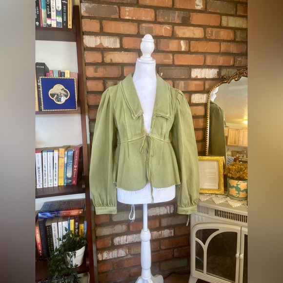 Free People Jackets & Blazers - Free People Olive Utility Jacket